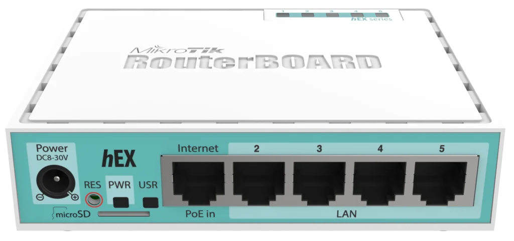 روتر میکروتیک hEX RB750GR3 با 5 پورت گیگابیت