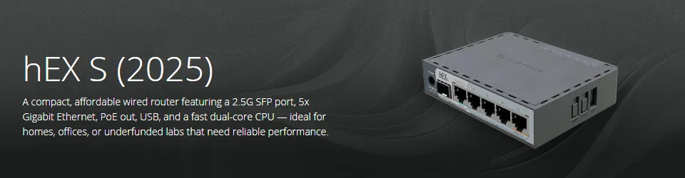 روتر میکروتیک Hex S 2025 (hEX S E60iUGS) | خرید با قیمت عالی 1 روتر میکروتیک Hex S 2025 (hEX S E60iUGS) | خرید با قیمت عالی